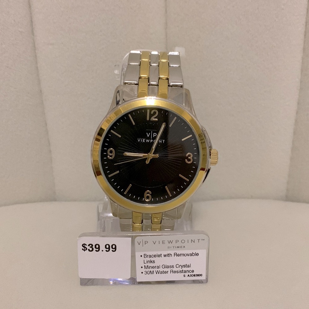 NWT Viewpoint by Timex Gold & Silver Watch